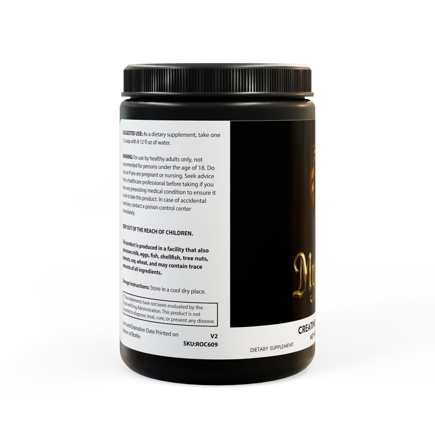 Mythalion Creatine Monohydrate Supplement (300g, 10.58oz)